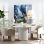 Arlo Round Dining Table - 1.2m White
