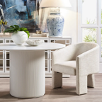 Arcadia Round Dining Table - 1.2m White