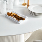 Arcadia Round Dining Table - 1.2m White