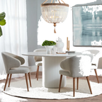 Arlo Round Dining Table - 1.5m White