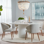 Arcadia Round Dining Table - 1.5m White
