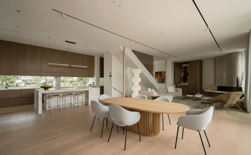 2.8m Oval Dining Table - Natural