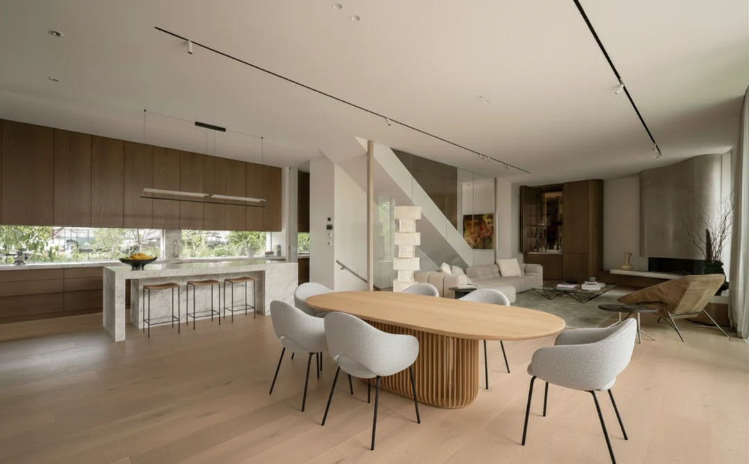 2.8m Oval Dining Table - Natural