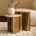 Ashton Large Side Table - Travertine