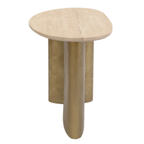 Ashton Large Side Table - Travertine