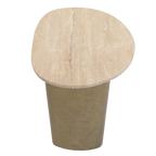 Audrey Large Side Table - Travertine