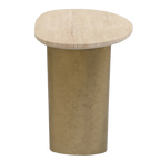 Audrey Large Side Table - Travertine