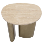 Audrey Large Side Table - Travertine