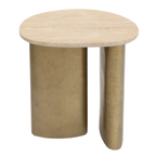 Ashton Large Side Table - Travertine