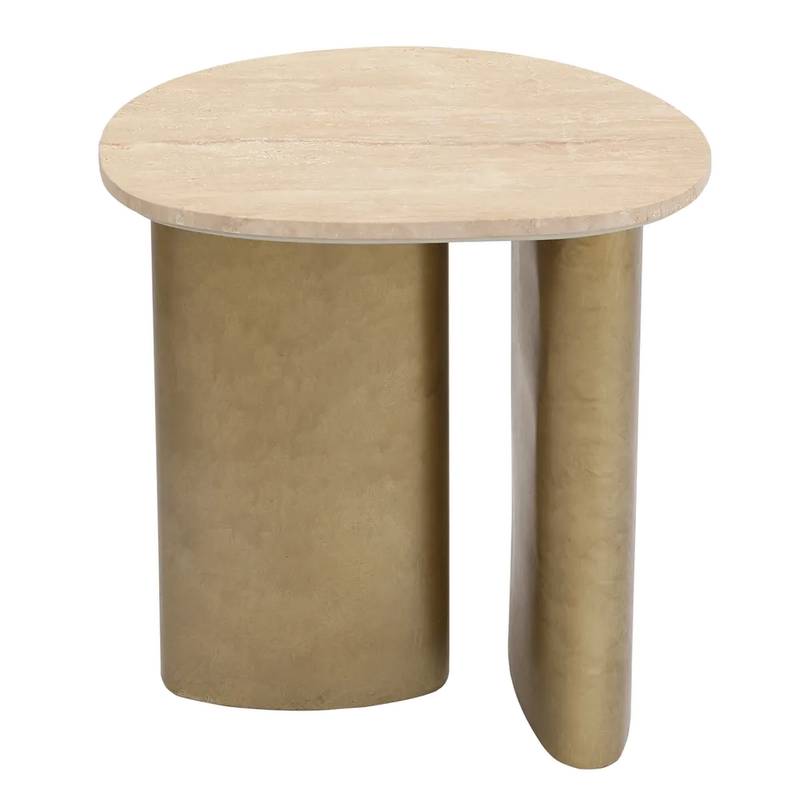 Ashton Large Side Table - Travertine