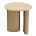 Audrey Large Side Table - Travertine