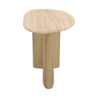 Audrey Small Side Table - Travertine