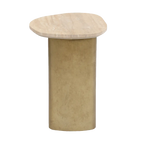 Audrey Small Side Table - Travertine