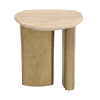 Ashton Small Side Table - Travertine
