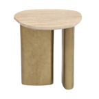Audrey Small Side Table - Travertine