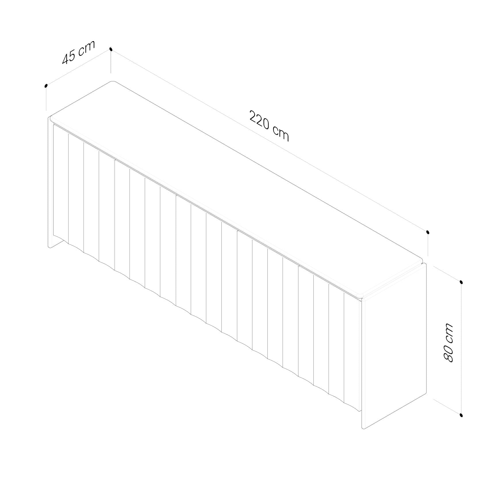 Bond 2200 Buffet - American Oak