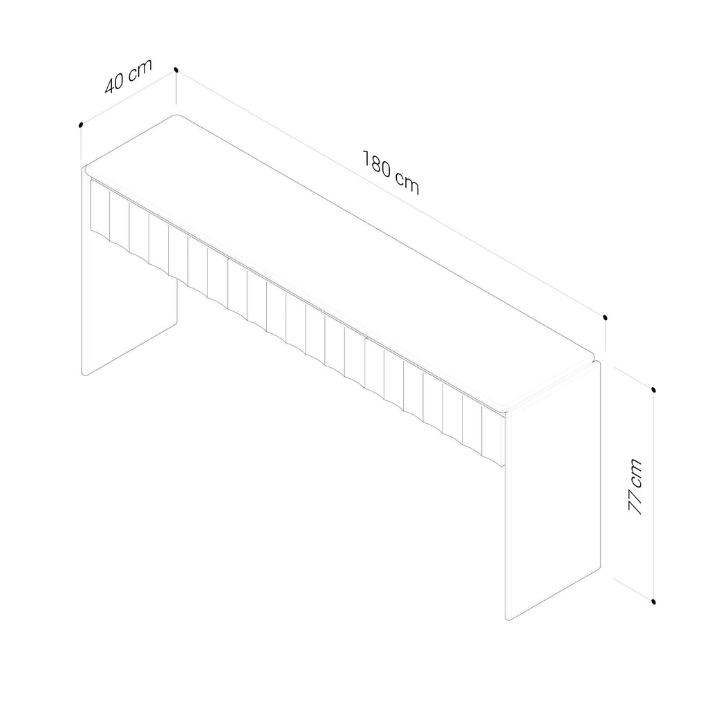 Bond 1800 Console Table - American Oak