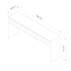 Bond 1800 Console Table - American Oak