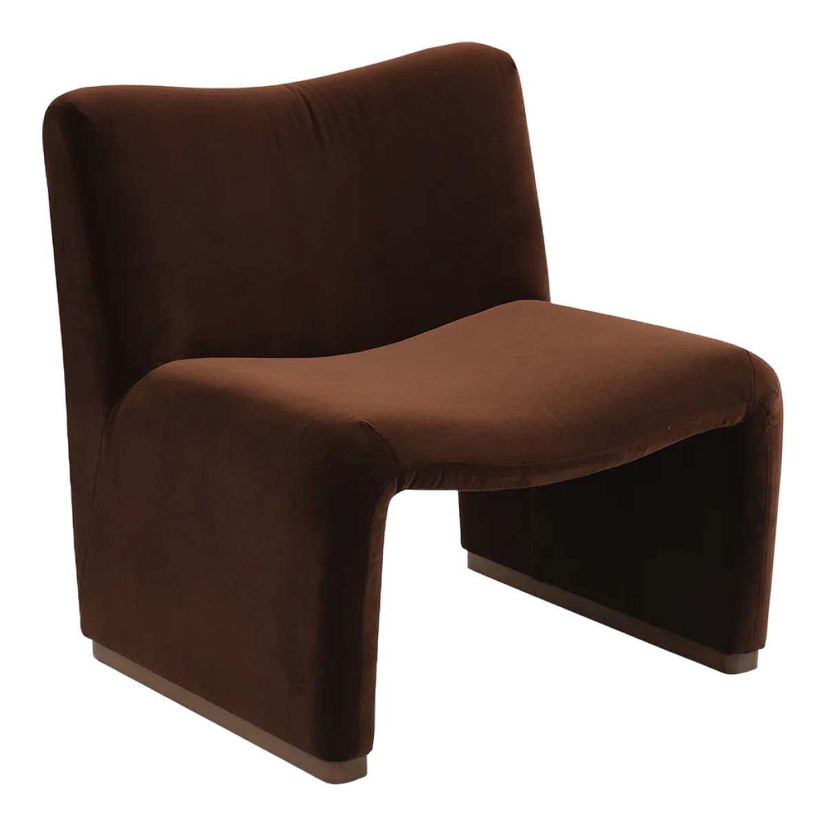Beau Occasional Chair - Dark Chocolate Velvet