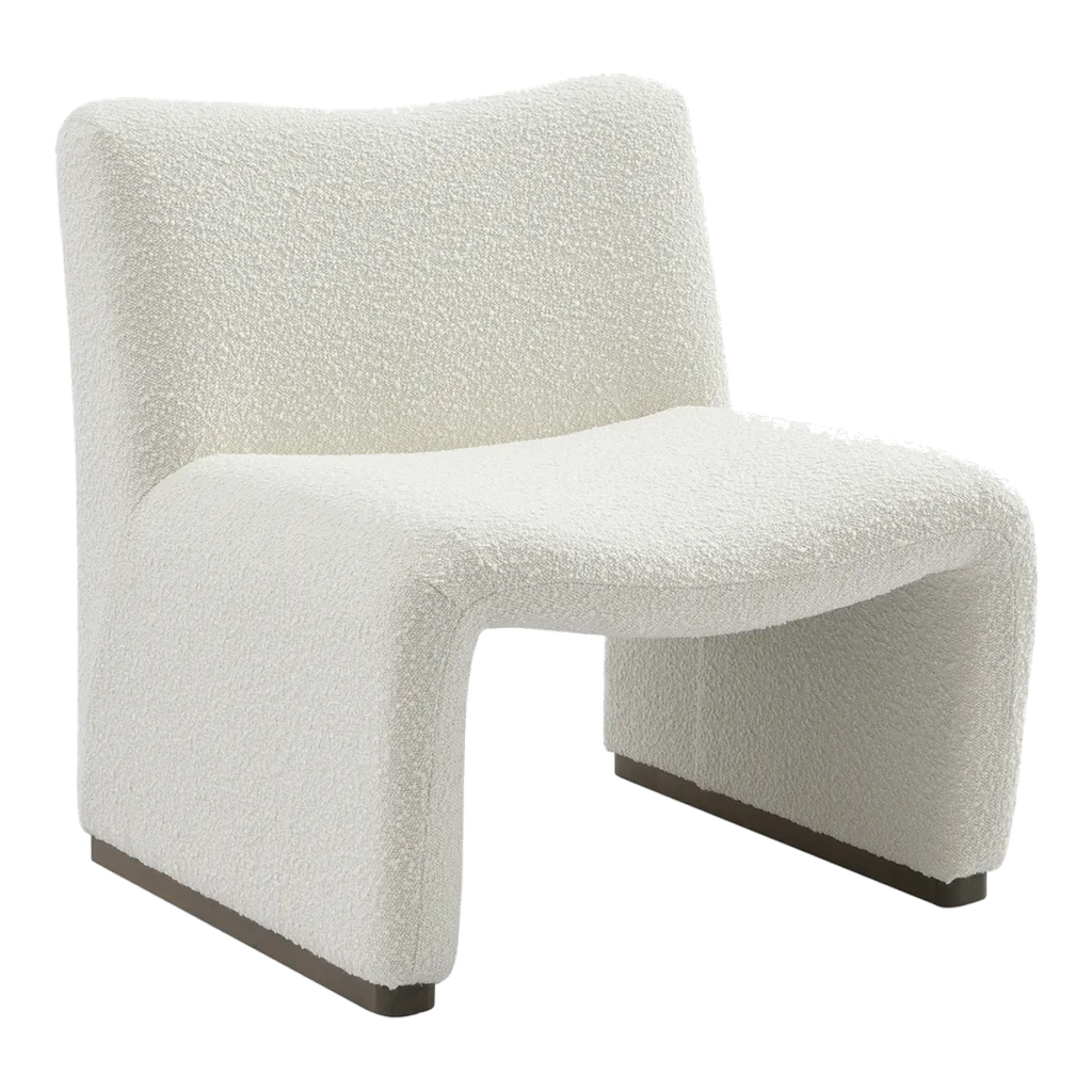 Beau Occasional Chair - White Boucle