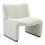 Beau Occasional Chair - White Boucle