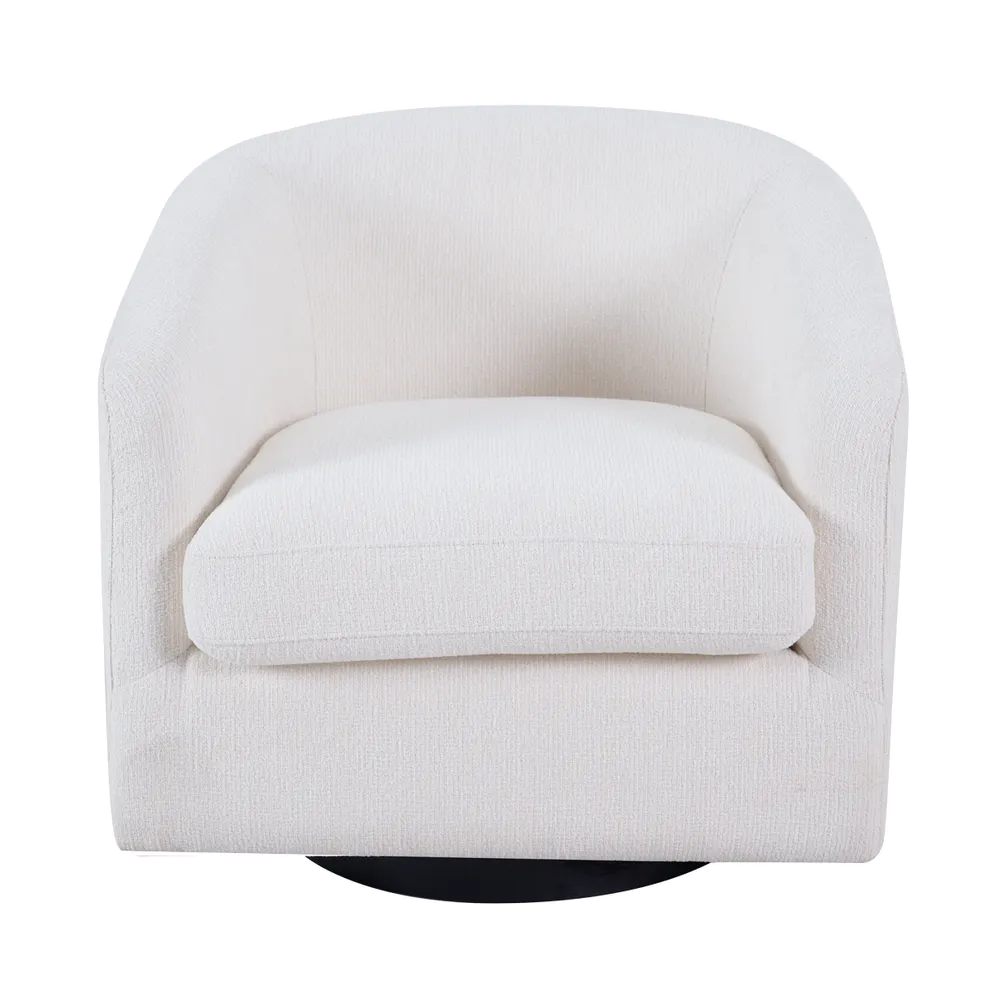 Bentley Swivel Accent Chair - Ecru