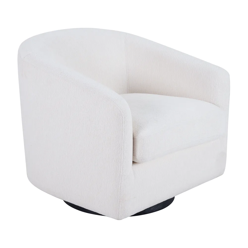 Bentley Swivel Accent Chair - Ecru