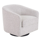 Bellevue Swivel Arm Chair - Salt & Pepper