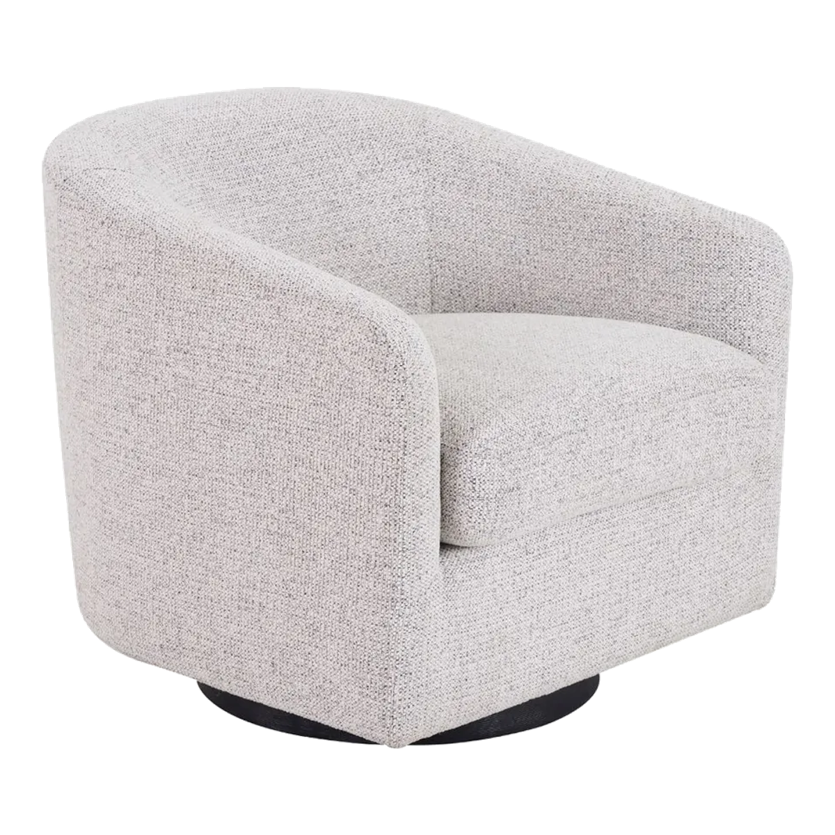 Bellevue Swivel Arm Chair - Salt & Pepper