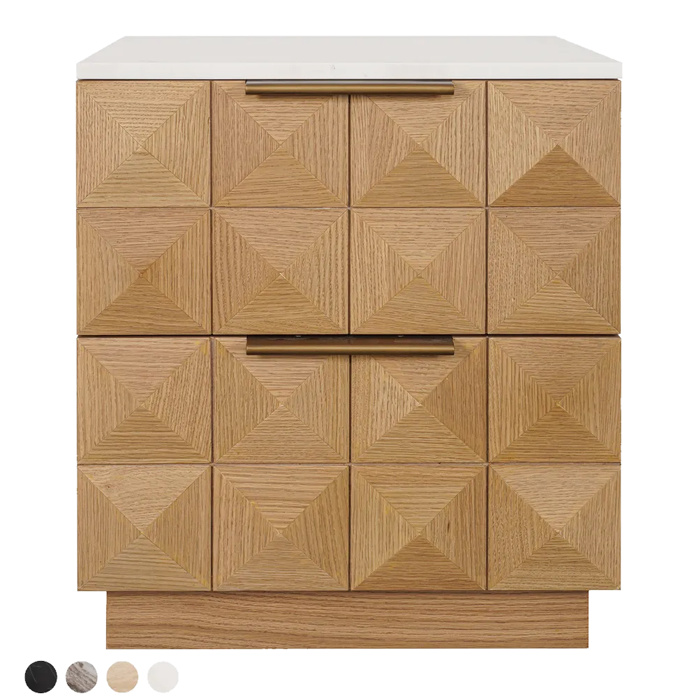 Benedict Natural Oak Bedside Table Range