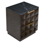 Benedict Smoked Oak Bedside Table Range
