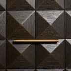 Berkley Bedside Table Range - Smoked Oak & Black Marble