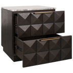 Benedict Smoked Oak Bedside Table Range