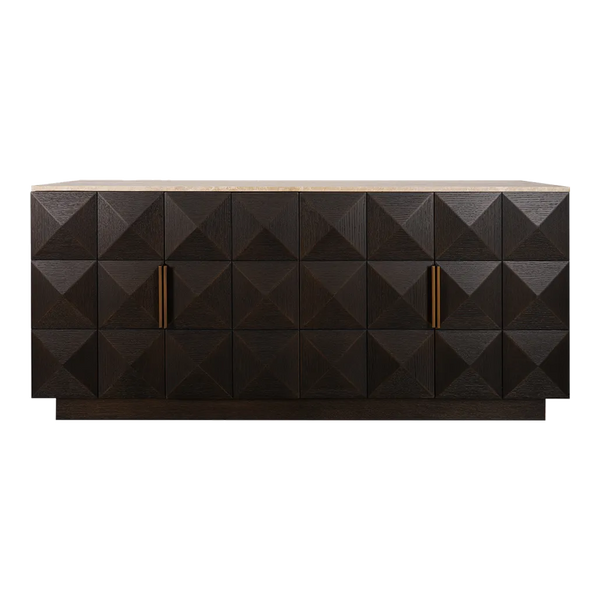 Benedict Smoked Oak Buffet Range
