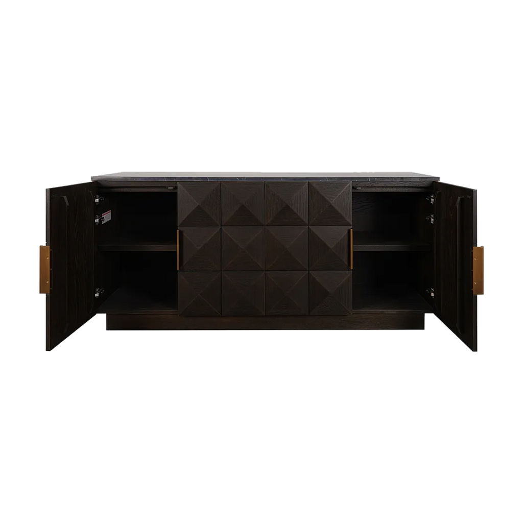 Benedict Smoked Oak Buffet Range