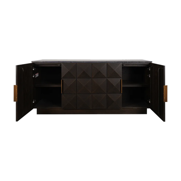Benedict Smoked Oak Buffet Range