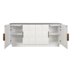 Berkley Buffet Range - White Oak & White Marble