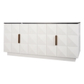 Berkley Buffet Range - White Oak & White Marble