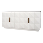 Berkley Buffet Range - White Oak & White Marble