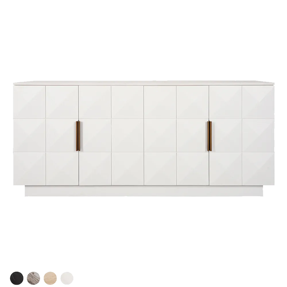 Benedict White Oak Buffet Range