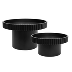 Briar Footed Bowl - Large Black