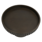 Blythe Footed Bowl - Large Dark Brown