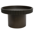 Blythe Footed Bowl - Large Dark Brown