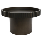 Blythe Footed Bowl - Large Dark Brown