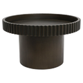 Briar Footed Bowl - Large Dark Brown