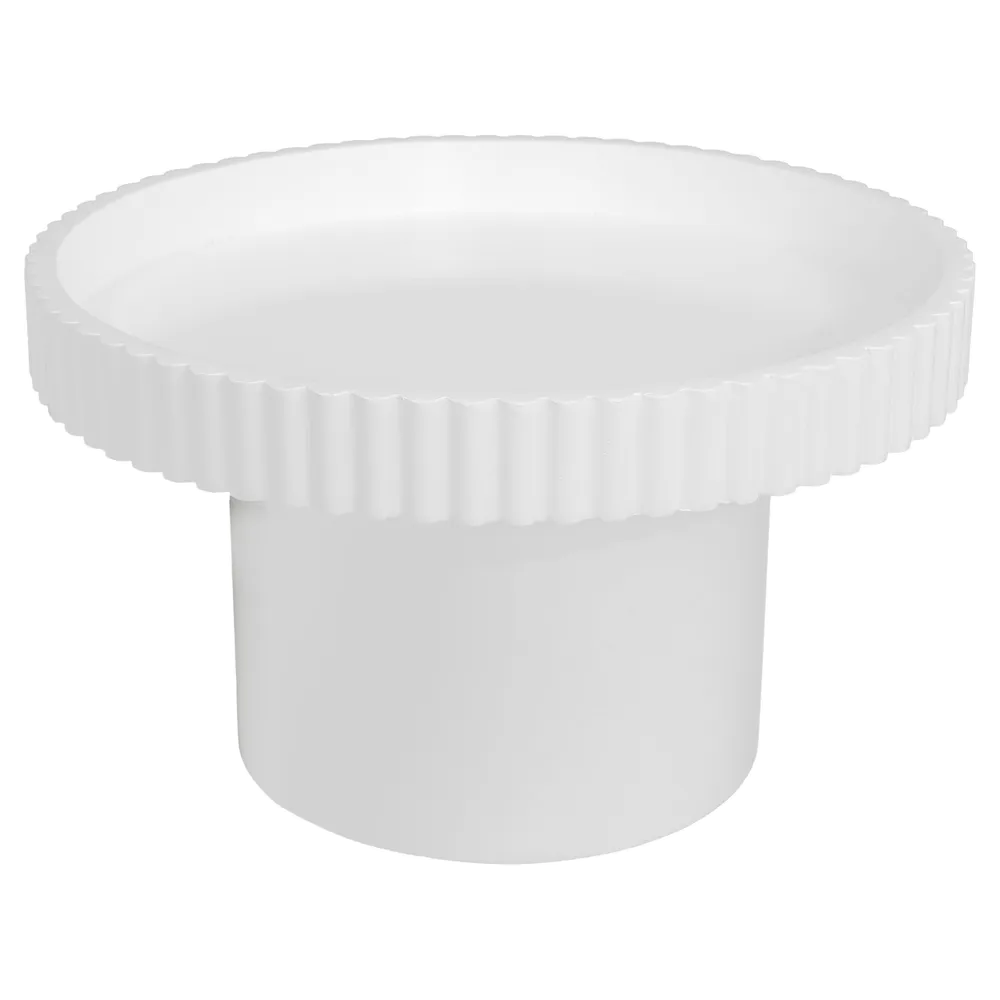 Briar Footed Bowl - Large White