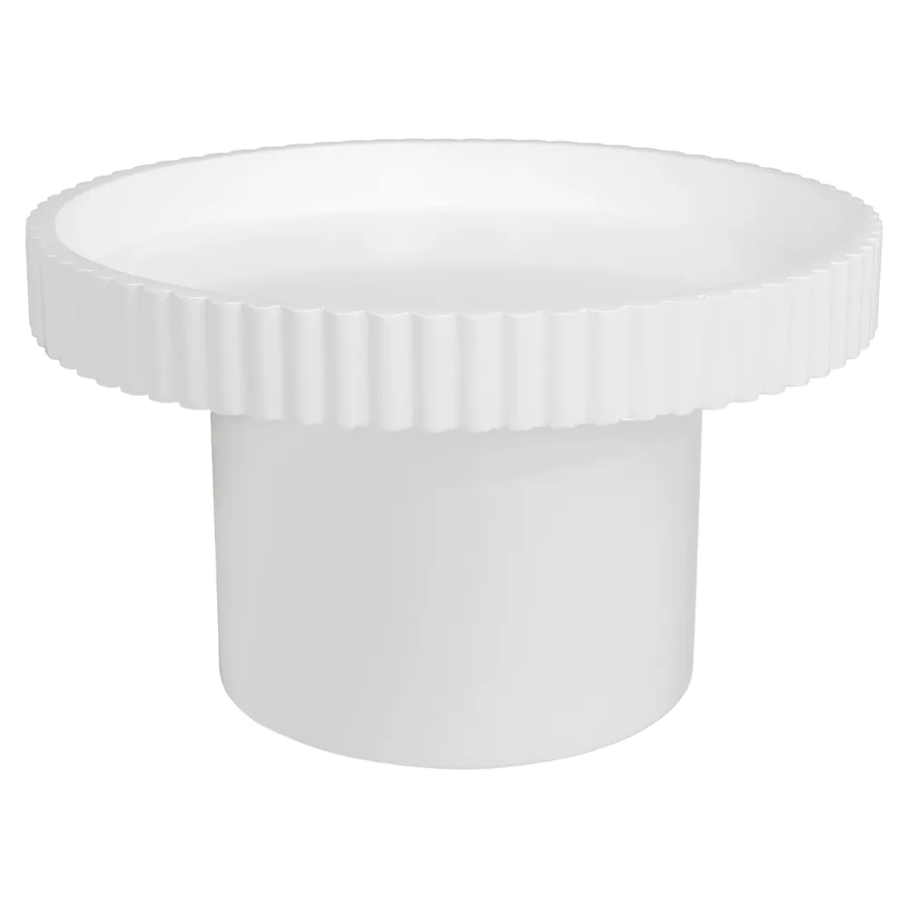 Briar Footed Bowl - Large White