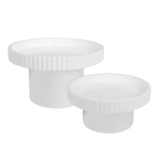 Blythe Footed Bowl - Small White