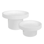Briar Footed Bowl - Small White