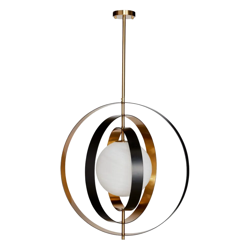 Bramley Pendant - Gold & Black